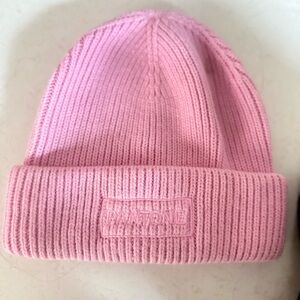 Pink Knit Beanie - Pantone